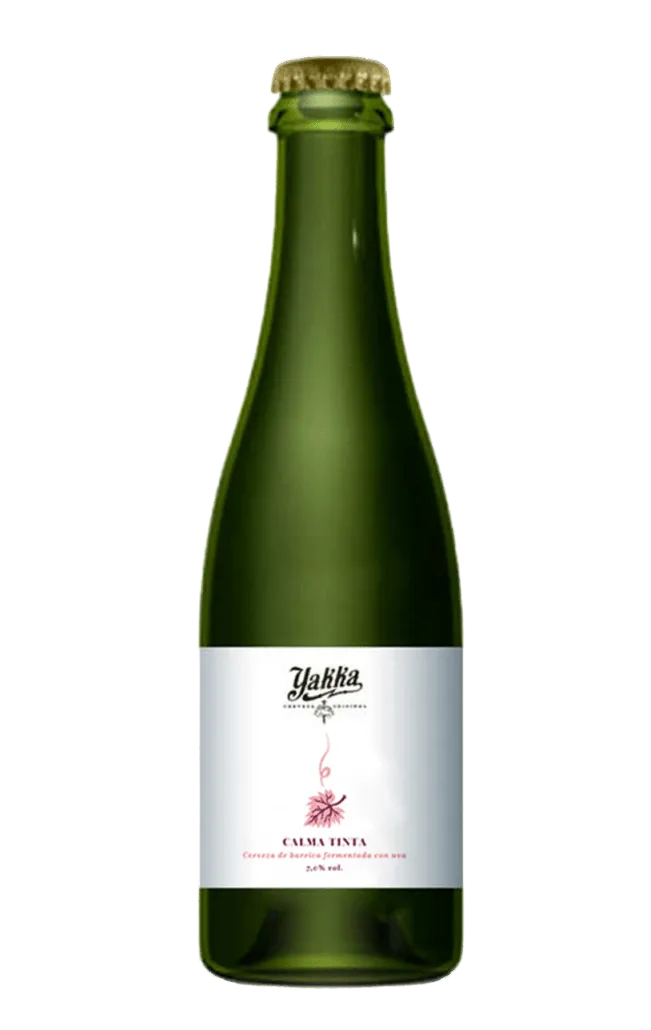 Calma Tinta 2026 — Cervezas Yakka — vi cerveza de barrica fermentada con uva mediterrani